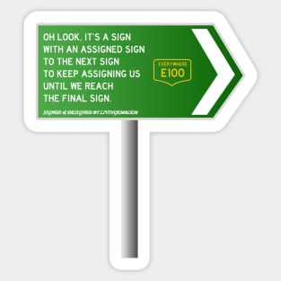 Rhyming Sign Sticker